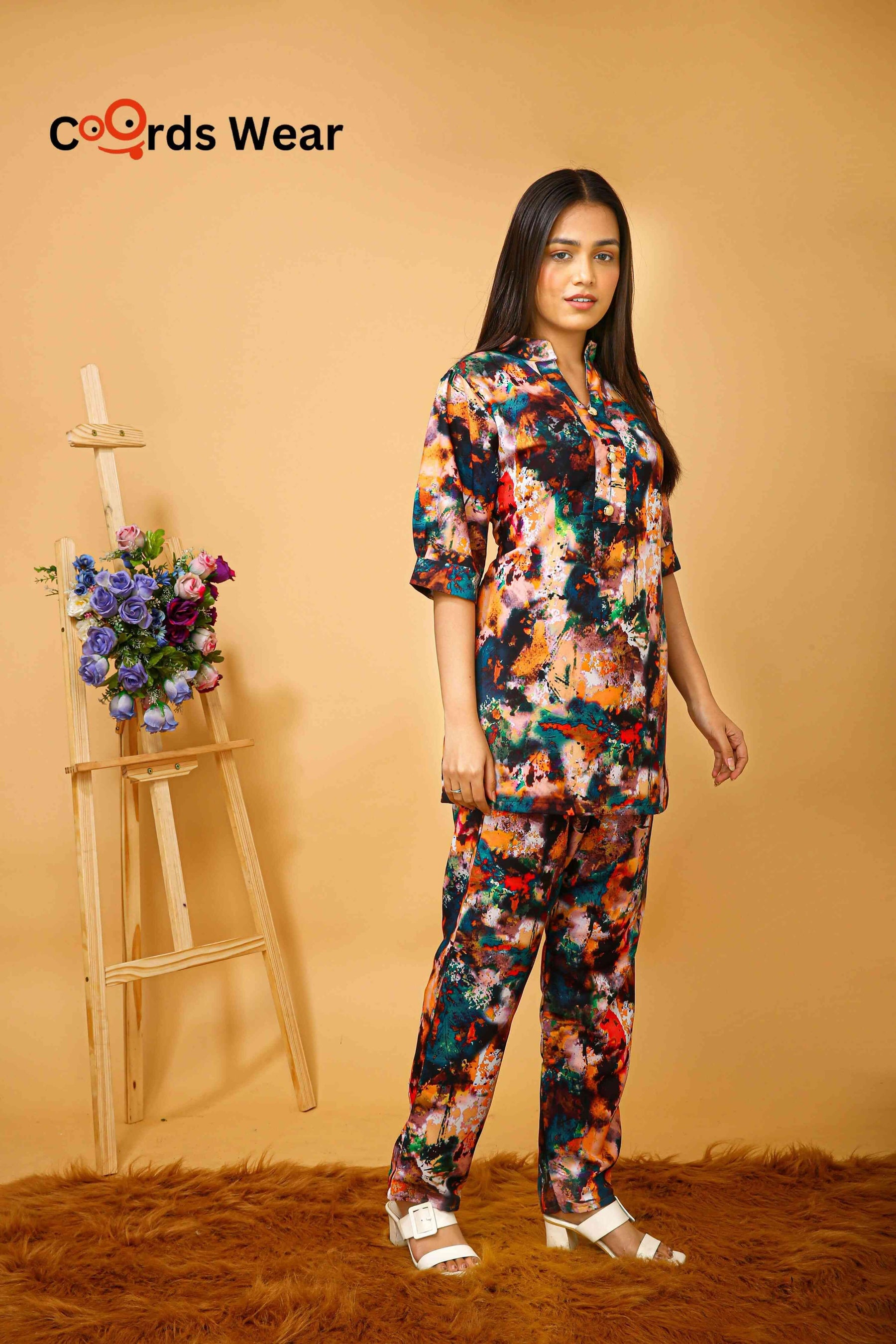 Women Rayon Shirt Pant Set