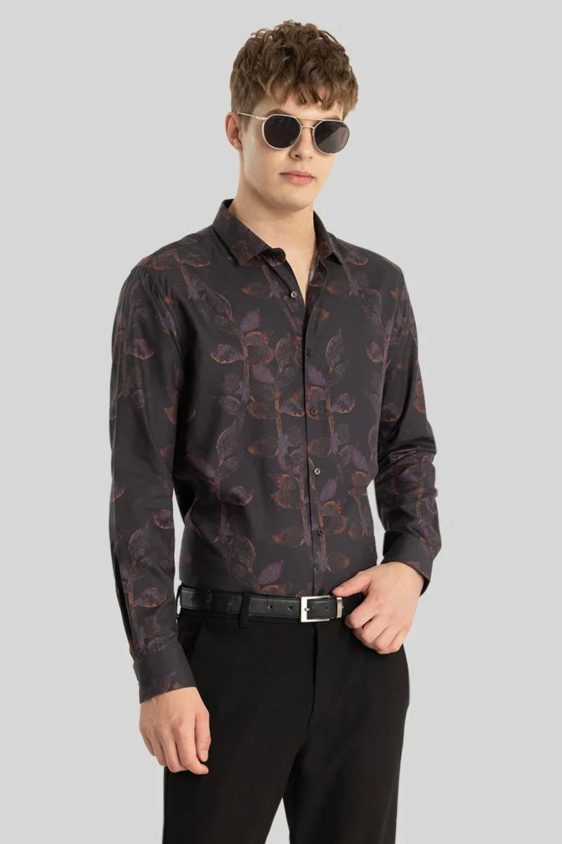 Black Printed Shirt