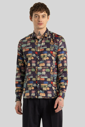 Paolo Black Printed Shirt